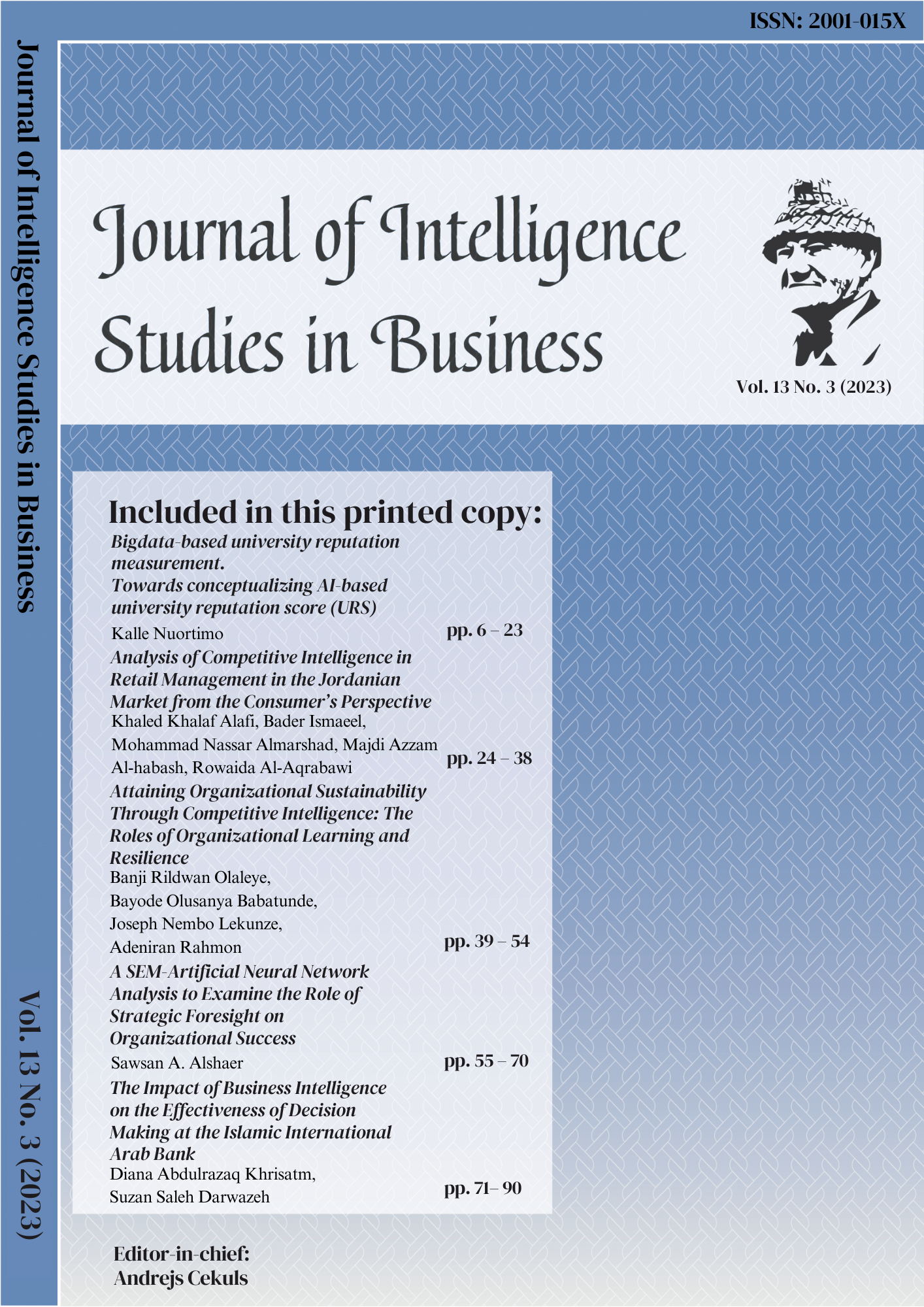 					View Vol. 13 No. 3 (2023): Journal of Intelligence Studies in Business
				